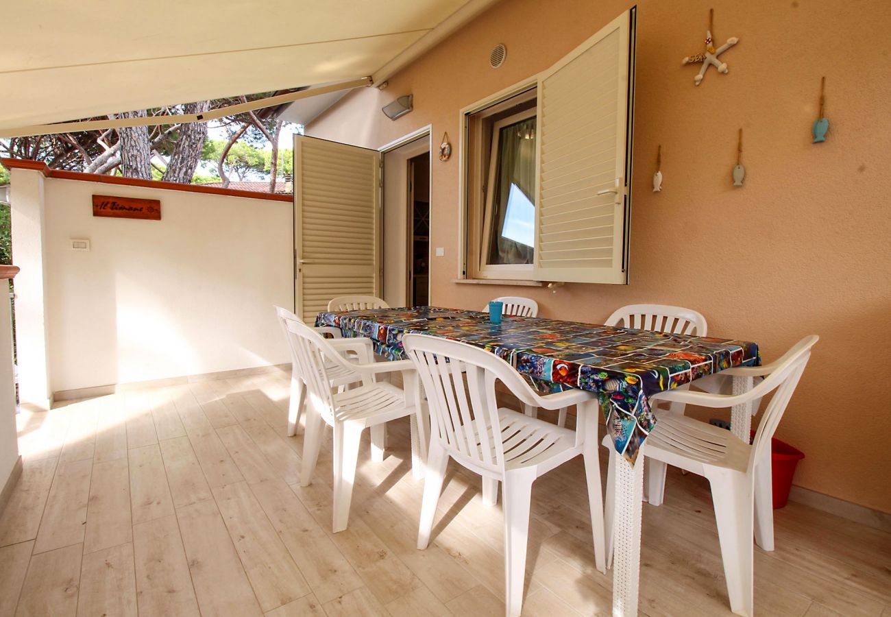 Marina di Grosseto - Wohnung Il Timone - Blick auf die Terrasse