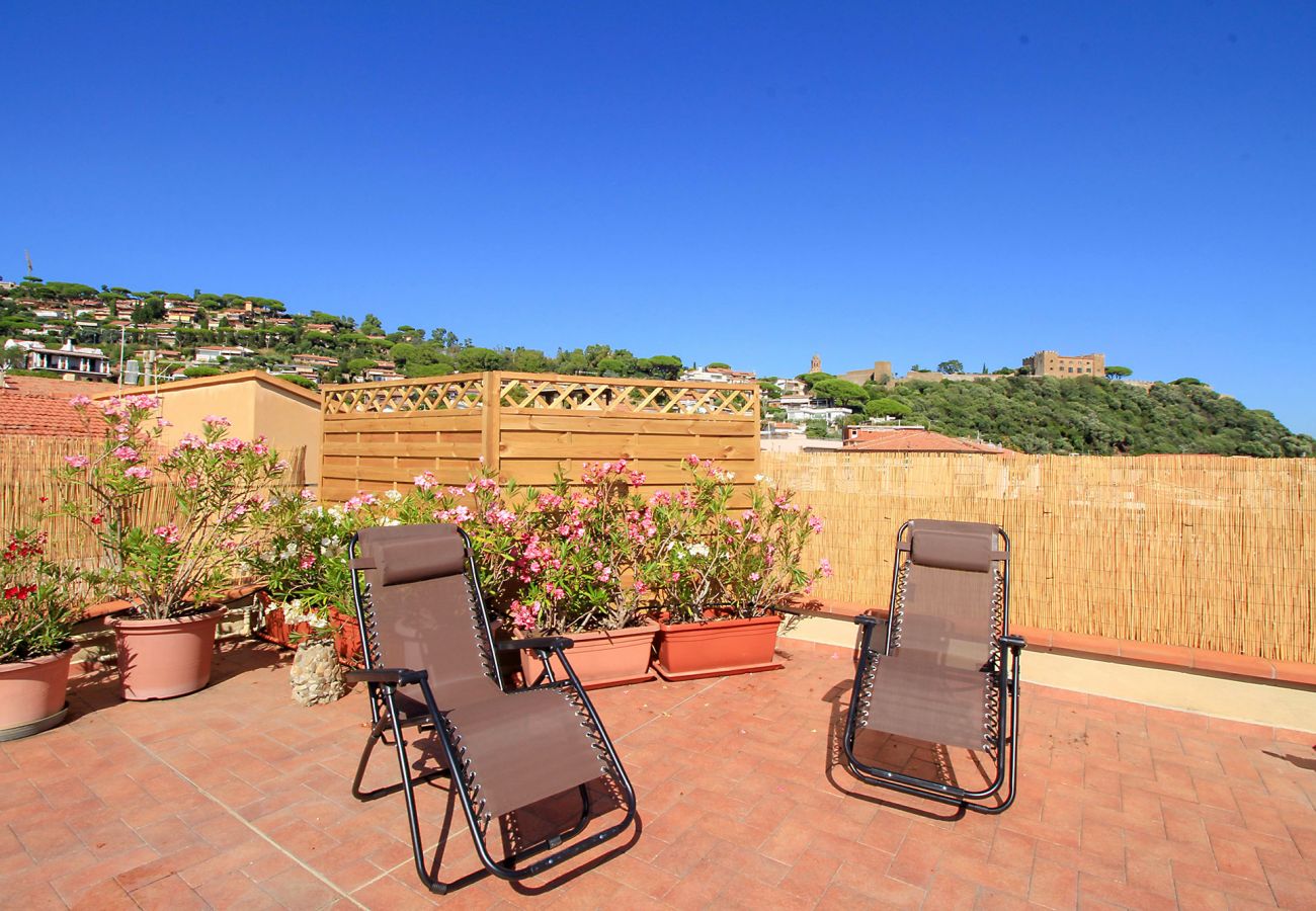 Castiglione della Pescaia - Wohnung Anna - Privatsphäre auf der Terrasse