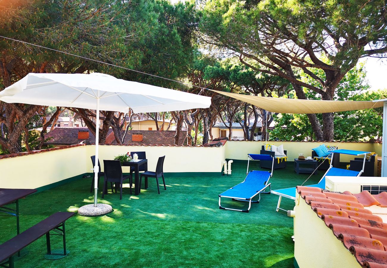 Marina di Grosseto - Wohnung Lavanda - Die große Dachterrasse