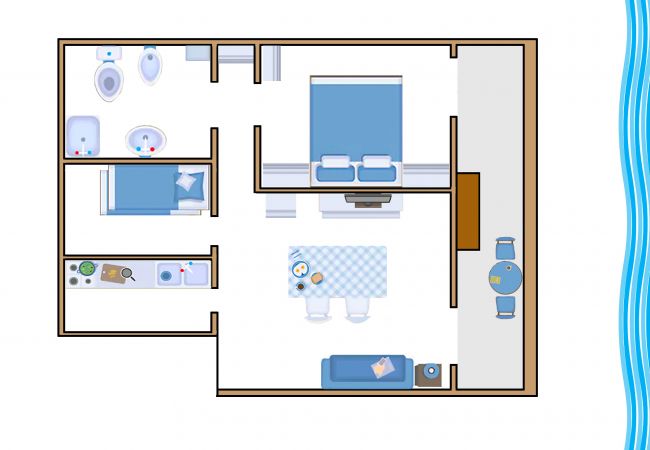 Ferienwohnung in Albinia - Appartamento Germoglio sulla Spiaggia Ferienwohnung in Albinia - Appartamento Germoglio sulla Spiaggia