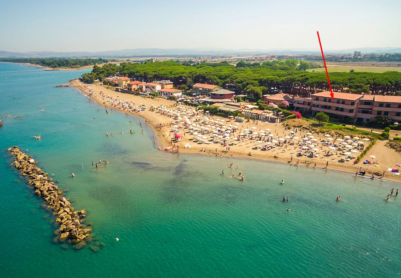 Wohnung direkt am Strand in der Toskana 