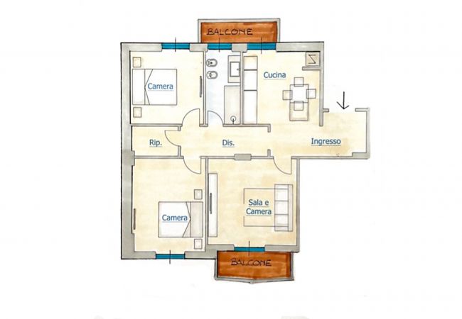 Ferienwohnung in Marina di Grosseto - Appartamento Alta Marea vicino al mare Ferienwohnung in Marina di Grosseto - Appartamento Alta Marea vicino al mare