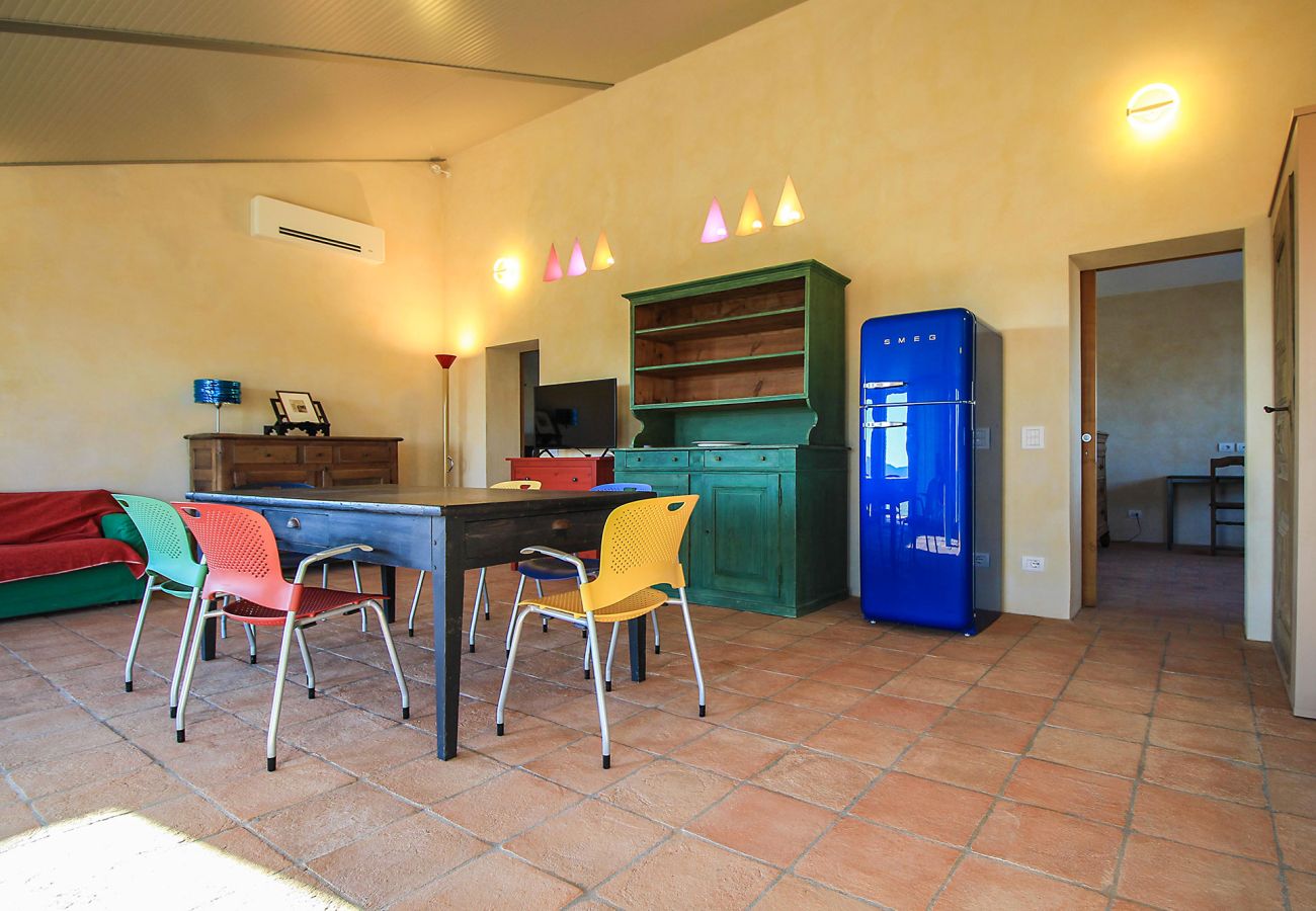 Ferienhaus in Magliano in Toscana - La Centurina mit Panoramablick