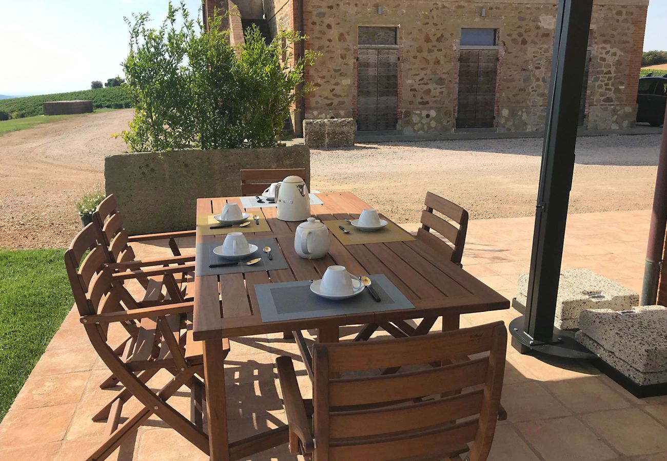 Ferienhaus in Magliano in Toscana - La Centurina mit Panoramablick