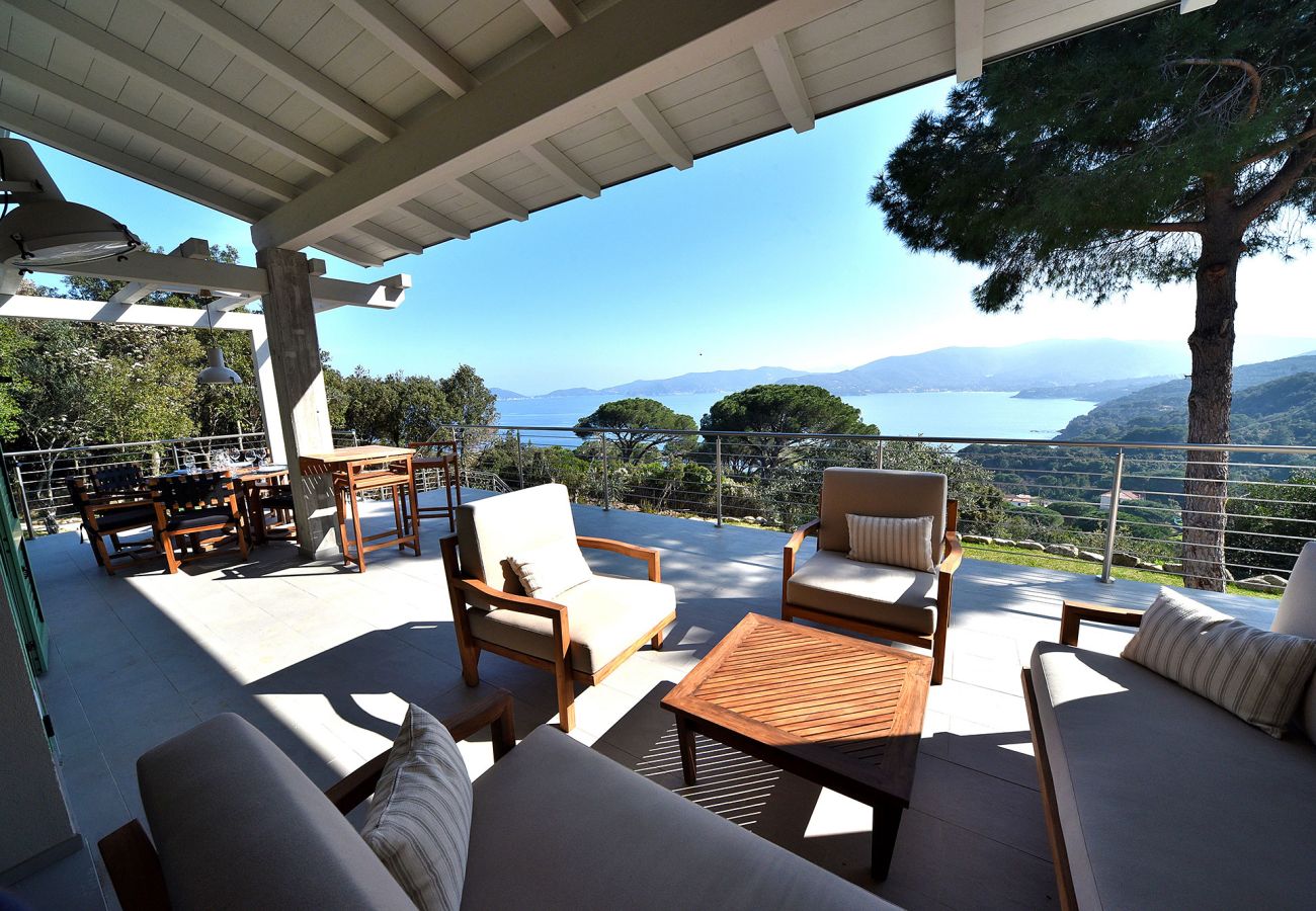 Villa à Marciana Marina - Villa Laura Île d'Elbe avec vue sur la mer
