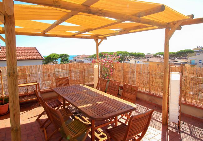 Castiglione della Pescaia - Anna Apartment - The roof terrace